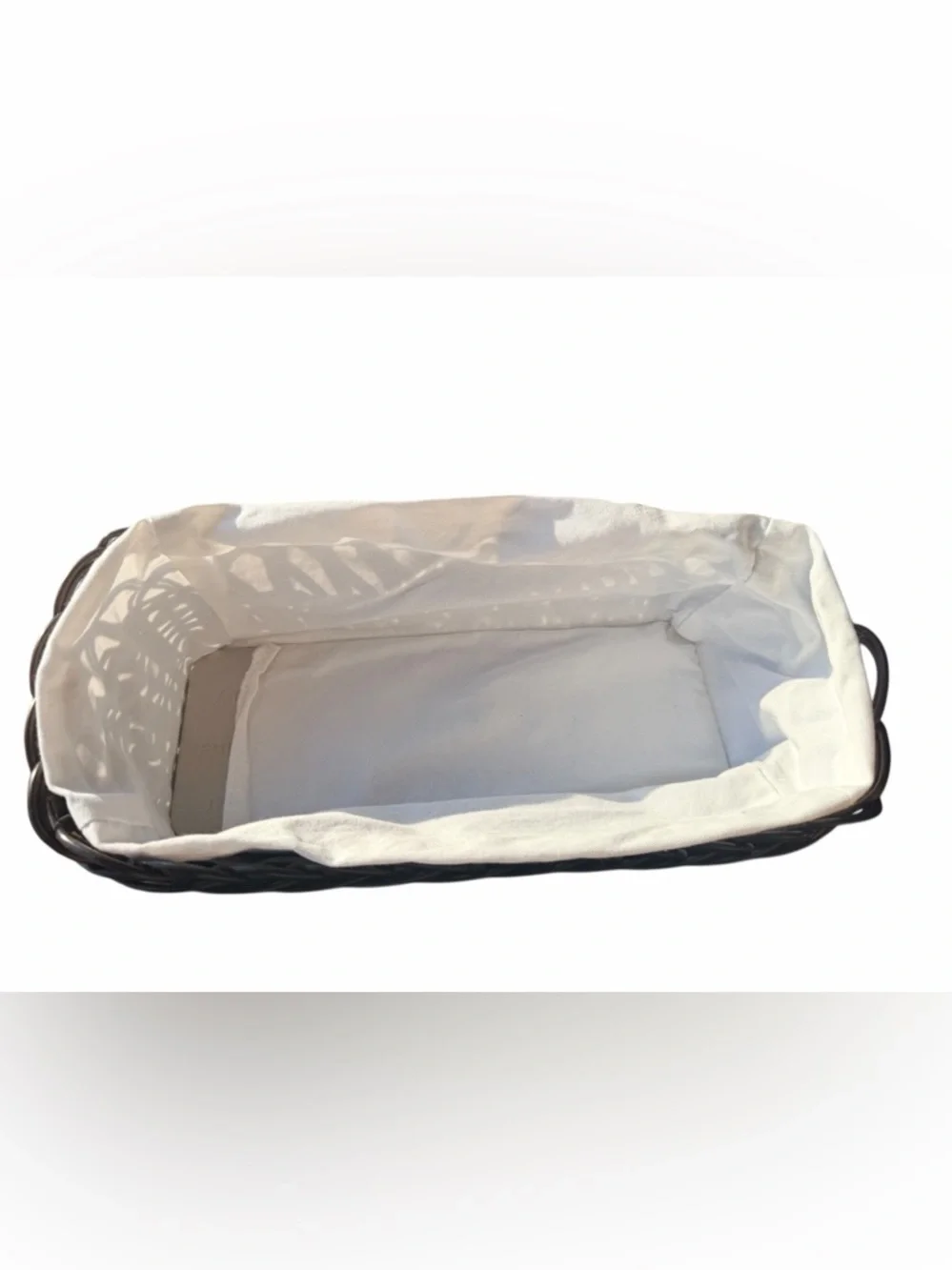 Warming Stone Bread Basket with Warming Stone 12x5 – Lined Serving Basket